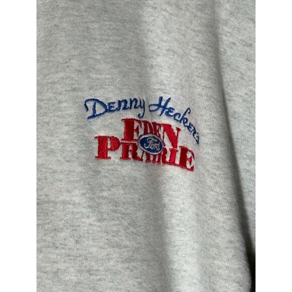 Vintage 90s Ford Motor Company Logo Employee USA Bomber Jacket Cotton XL - Picture 3 of 15